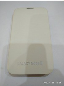 Resim Samsung Note 2 Android Cep Telefon Beyaz Penceresiz Kapaklı Kılıf 
