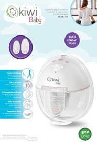 Resim Kiwibaby KBABY-53 1200 mAh Şarjlı 6 Mod 180 ML Hazne Giyilebilir Göğüs Pompası 