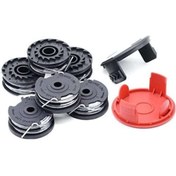 Resim Shineyee Kesme İpi Bobini Ve Kapak Seti - 6 Adet Bobin + 2 Adet Kapak, Çim Biçme Makinesi İçin Uyumlu, Dayanıklı Kesme Kablosu 