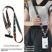 Resim Kadınlar için Ayarlanabilir Retro Totem Telefon Kayışı - Geniş Konforlu Omuz Askısı ile Cross-Body & Boyun Taşıma, Telefon Kılıfı Uyumluluğu, Moda Geometrik Desen Tasarım, Eller Serbest Taşımak, Canlı Renkler, Güvenli Toka, Şık Kullanıcılar, Dayanıklı Kayış, Akıllı Telefon Kullanıcıları 