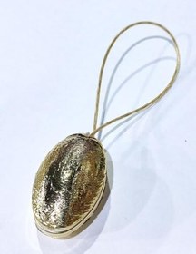 Resim Gold Dore Oval Mıknatıslı Perde Tutacağı Magnetik Toka Kaplama Çelik Telli Dekoratf Perde Mandalı 