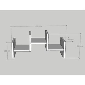 Resim Emkawood Emkawood Deco Duvar Rafı 