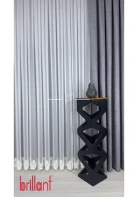 Resim Tül Perde Brillant Marka Tt Zemin Etek İşleme Nil Desen Çok Renkli 