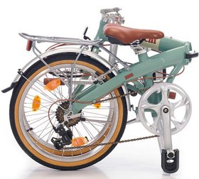 Resim Bianchi New Folding Vintage 20'' Katlanır Bisiklet Celeste Yeşili 