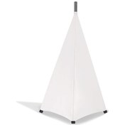 Resim Ximistore9 Beyaz Tripo Korumalı Kumaş Kapak - 3 Yönlü Kapalı, Sahne Ve Etkinlikler İçin Hoparlör/işık Standı Koruyucu Stand Dahil Değil 10.1" 