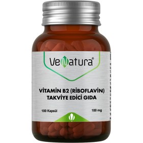 Resim VENATURA Vitamin B2 (Riboflavin) Takviye Edici Gıda 100 Kapsül 