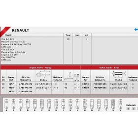 Resim Güneş Sibop Takımı 4657 4658 In 8 Ex 8 Megane 1.4 1.6-16v K4m K4j KNO-GÜNEŞ-4657-4658 