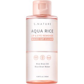 Resim S.NATURE - Aqua Rice Lip & Eye Remover (Göz ve Dudak Makyajı İçin Pirinç Özü & Mavi Peptitli Çift Fazlı Makyaj Temizleyicisi) 145ml (%25 İndirimli) 