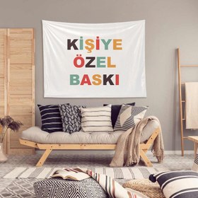 Resim Kişiye Özel Duvar Örtüsü - 90 cm x 90 cm 
