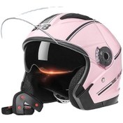Resim Pangolin Outdoors Elektrikli Motosiklet Kaskı Xsweeo Açık Pembe 