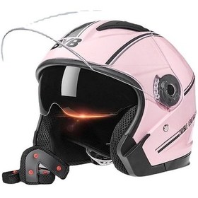 Resim Pangolin Outdoors Elektrikli Motosiklet Kaskı Xsweeo Açık Pembe 