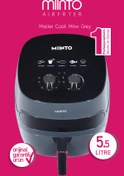 Resim Miinto Master Cook M5 5.5 lt Yağsız Airfryer Gri 