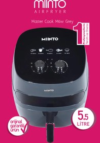Resim Miinto Master Cook M5 5.5 lt Yağsız Airfryer Gri 