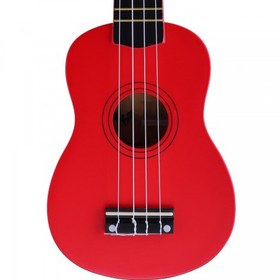 Resim Angel AUK21-RD Soprano Ukulele - Kırmızı (Başlangıç - Renkli Seri) | Kırmızı Parlak Bitiş, Yumuşak Naylon Teller, Yeni Başlayanlar İçin İdeal Klavye | Ölçüler: 21 İnç / 330 mm Skala 