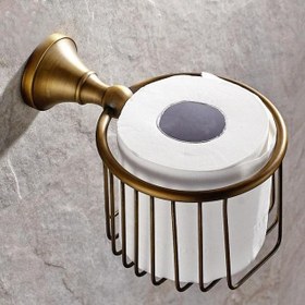 Resim Pirinç Bronz Antika Banyo Donanım Seti Cilalı Aksesuarları Tuvalet Fırçası Tutucu Kağıt Kanca Fırçalanmış Banyo Donanım Seti | Banyo Donanım Seti | Banyo Hardwareentik Banyo Seti 