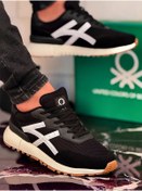 Resim Benetton Erkek Sneaker Ayakkabı 988 Siyah Beyaz Siyah Beyaz Siyah - Beyaz 