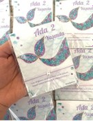 Resim 30 Adet Deniz Kızı Kişiye Özel Yazılı Şans Bilekliği - Doğum Günü 