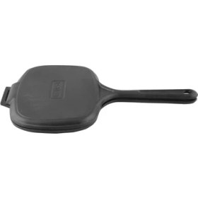 Resim Lava Döküm Dikdörtgen Izgara Tost Makinası Ölçü 18X26CM Döküm Demir Yekpare Saplı 