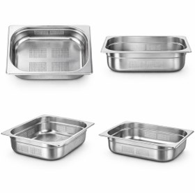 Resim Üret Çelik ÜRET Delikli Gastronom Küvet GN 2/3 150 mm 13 lt 