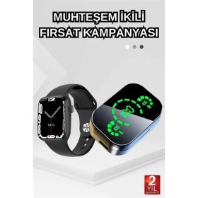 Resim Dokunmatik Akıllı Saat Yeni Nesil Kulaklık Kampanyası Anc Özelliği Yüksek Ses Kaliteli 