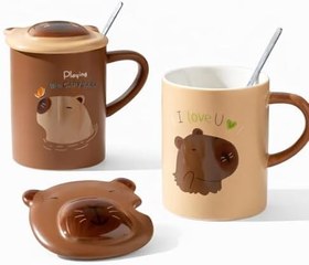 Resim Brown Capybara Temalı Seramik Kupa 