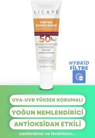 Resim Licape yüksek koruma tinted ( kapatıcı ) 50 spf güneş kremi 