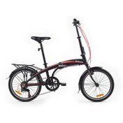Resim Bisan Fx 3500-trn 20 Jant Katlanır Bisiklet Mat Siyah Kırmızı 