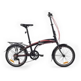 Resim Bisan Fx 3500-trn 20 Jant Katlanır Bisiklet Mat Siyah Kırmızı 