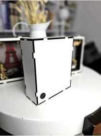 Resim Quun Ahşap Kişiye özel Led Aydınlatma Hediyelik Masa Lambası Gece Lambası Çocuk Odası Lambası 