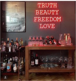 Resim Truth/ Beauty/ Freedom/ Love Neon 
