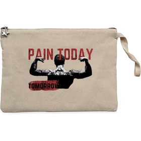 Resim Paın Today Krem Clutch Astarlı Cüzdan / El Çantası - Krem 