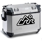 Resim Ogec Worx Dağ Desenli Motosiklet Çanta Sticker Etiket Modeli 