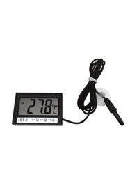 Resim TEKNO İSTANBUL Dijital Lcd Ekran Sensörü Akvaryum Termometresi Kablolu 