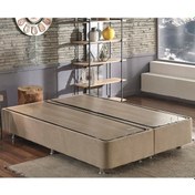 Resim Nironyatak Niron Ela Baza -180X200 Cm Çift Kişilik Sandıklı Sütlü Kahve Kuma 