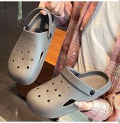 Resim Erkek Ve Kadın Kemer Destekli Terlikler Bahçe Ayakkabıları Giyilebilir İç Mekan Dış Mekan Plaj Terlikleri Unisex Yazlık Terlikler Hafif Sandaletler Hızlı Kuruyan Su Ayakkabıları Gri 