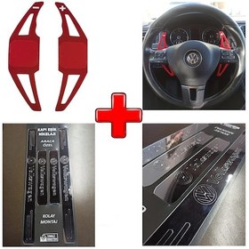 Resim Volkswagen Touareg Uyumlu Kapı Eşiği Ve F1 Kulakçık Vites Kolu (554411531) 