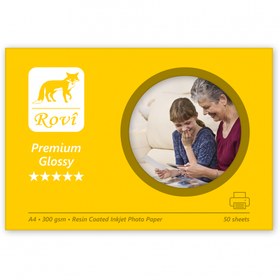Resim Rovi Premium Parlak Fotoğraf Kağıdı 300gsm 50yp A4 