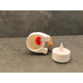 Resim Rekatech LED Pilli Gece Lambası – Kitap Okuyan Kardan Adam Figürlü Çocuk Odası Masa Lambası ( Sürpriz renk ) 