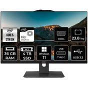 Resim Msı Modern AM242 Intel Core I5 1235U 36GB 4tb SSD 23.8" Fhd W11P All In One Bilgisayar & Per4 USB Bellek 12M838XTRP435 