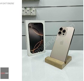 Resim Apple iPhone 16 Pro İkinci El YD | 128 GB | Çöl Titanyum 