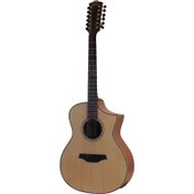 Resim Bromo BAT4CE12 Cutaway 12 Telli Elektro Akustik Gitar (Natural) 