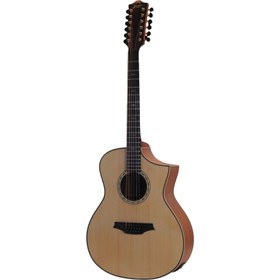 Resim Bromo BAT4CE12 Cutaway 12 Telli Elektro Akustik Gitar (Natural) 