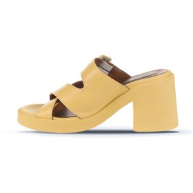 Resim Bueno Shoes Sarı Deri Kadın Topuklu Terlik 01wa1701 