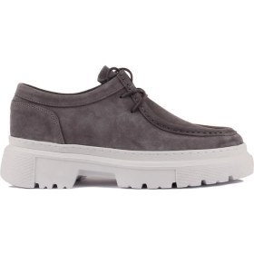 Resim Sail Lakers - Gri Süet Bağcıklı Erkek Sneaker 