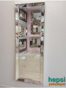 Resim Ayna Çerçeveli Model Gümüş Renk Boy Aynası Gümüş 