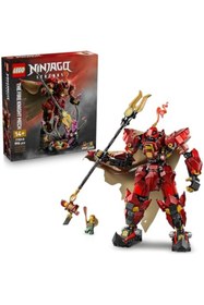 Resim SkyGOO Ateş Şövalyesi Robotu 71846 - 14 Yaş ve Üzeri Çocuklar için Kai ve Balıkçı Minifigürlerini İçeren Ya 