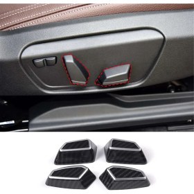 Resim Serfhyff Araba Koltuğu Ayar Düğmesi Kapağı Trim Aksesuarlarıb (Yurt Dışından) 