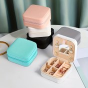 Resim Fermuarlı Kapanışlı Kore Tarzı Taşınabilir Takı Kutusu - Küpe, Yüzük ve Manşetler için Çoklu Bölme Düzenleyici - Seyahat Dostu Kumaş İçli Plastik Kılıf, Aksesuar Depolama|Minimalist Tasarım|Fermuarlı Depolama Kutusu, Takı Kutuları 