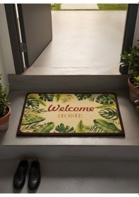 Resim Hijyenik Kıvırcık Paspas 40x60 Cm - Islaklık Emici Kapı Önü Paspası Ekru 