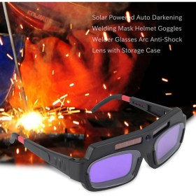 Resim Pandoraplanet Solar Ed Otomatik Kararan Kaynak Maskesi Kask Gözlük Kaynakçı Gözlükleri Ark Anti-Şok Lens Saklama Kutusu ile (Yurt Dışından) 